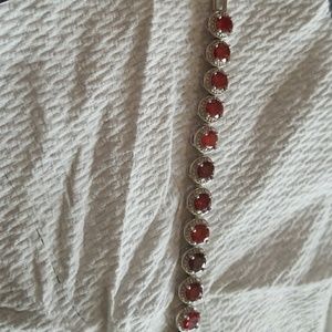 Breath taking red crystal bracelet